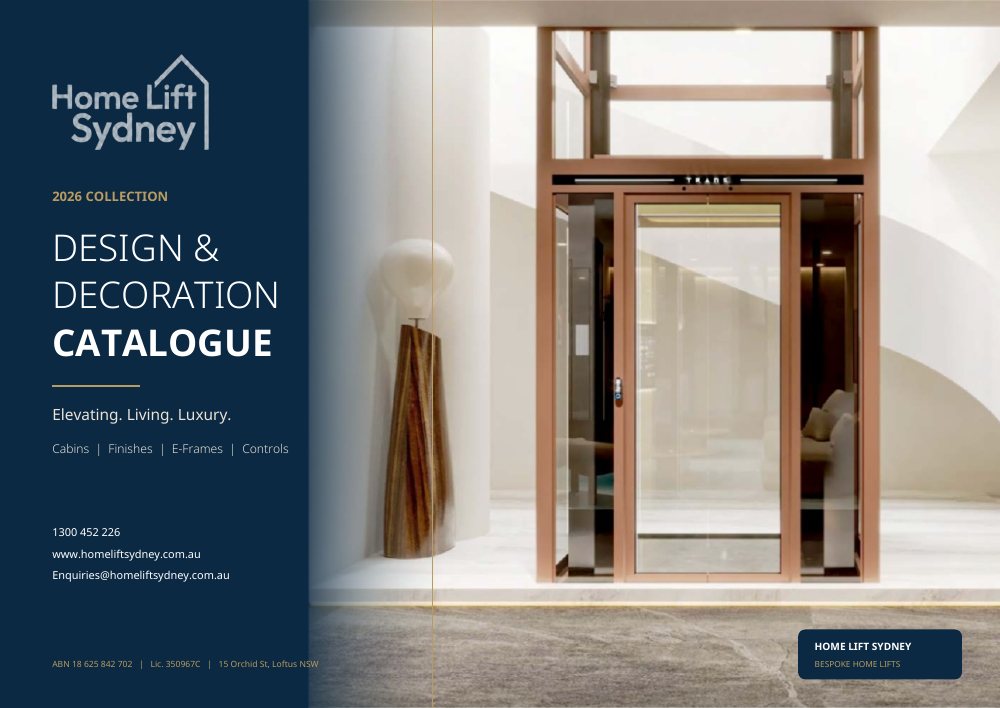 Home Lift Sydney 2026 design and decoration catalogue cover